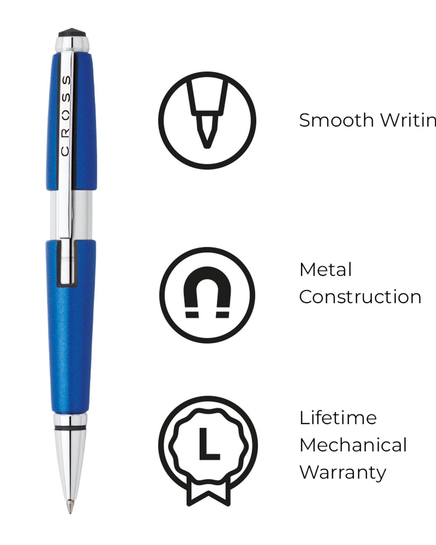 Cross Edge™ Nitro Blue Gel Rollerball Pen AT0555-3