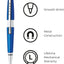 Cross Edge Nitro Blue Gel Rollerball Pen