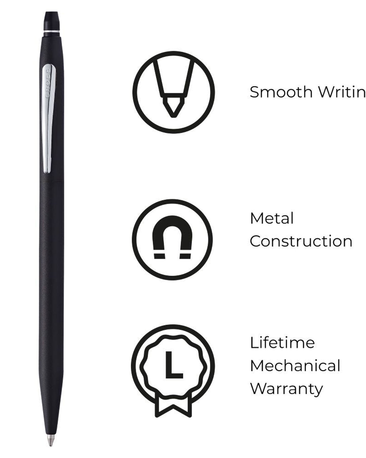 Cross Click™ Classic Black Ballpoint Pen AT0622-102