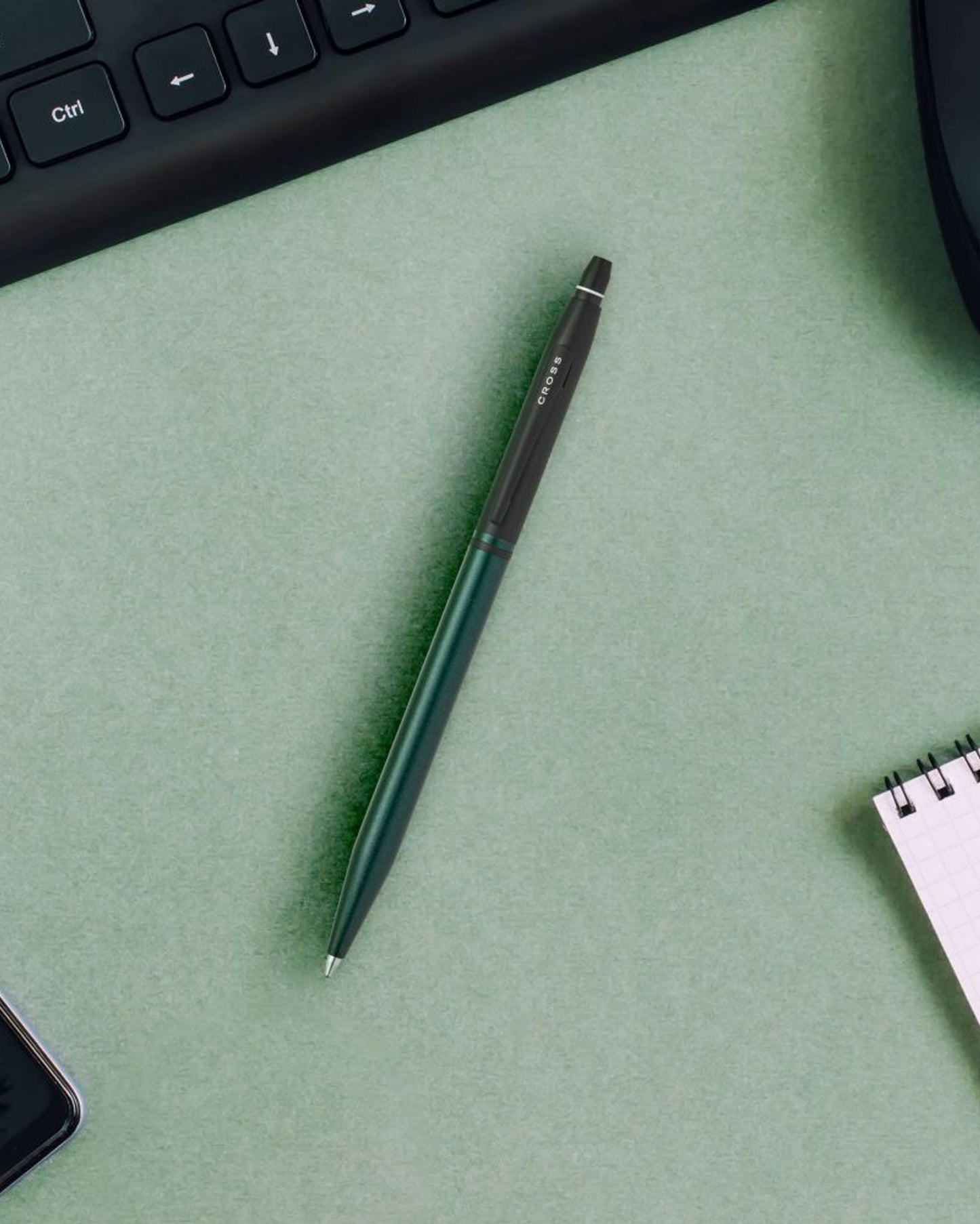 Cross Click™ Tuxedo Satin Metallic Green Ballpoint Pen AT0622-126