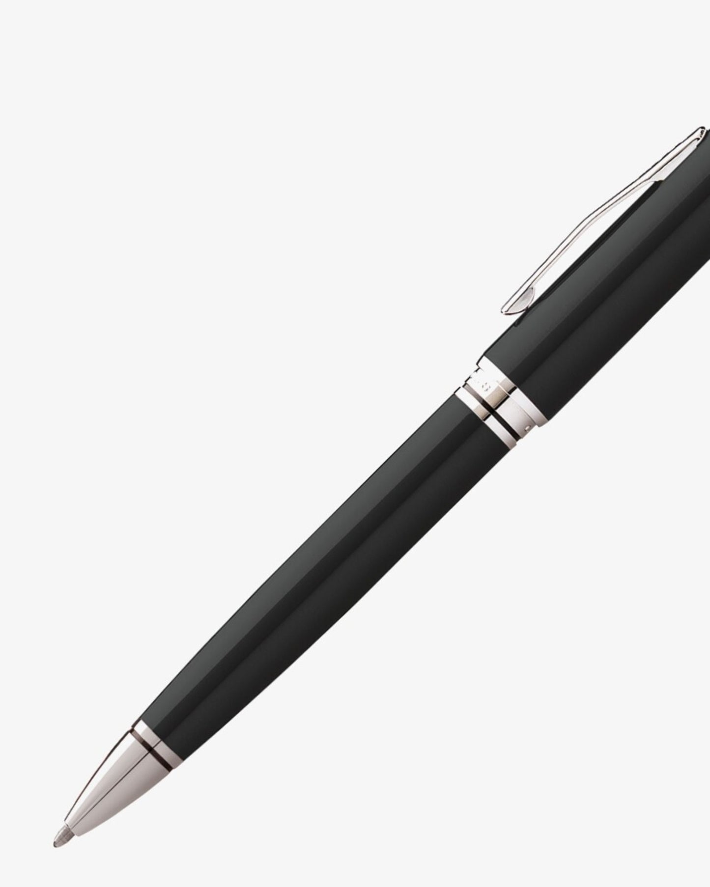 Cross Coventry Black Lacquer With Polished Chrome Appointments Ballpoint Pen