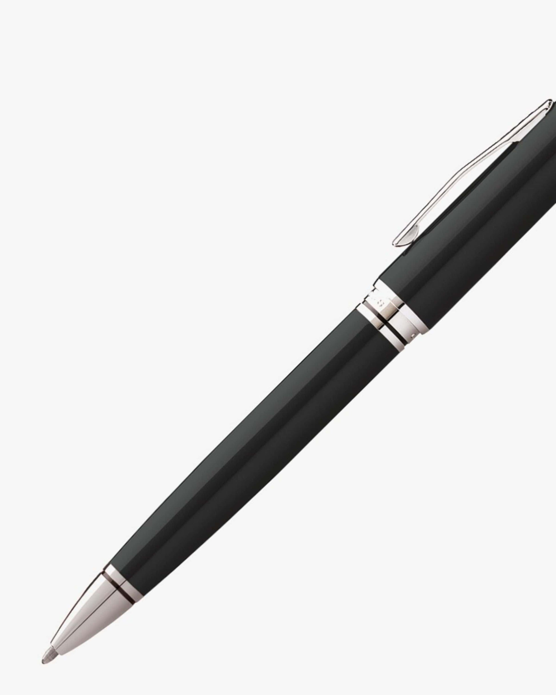 Cross Coventry Black Lacquer With Polished Chrome Appointments Ballpoint Pen