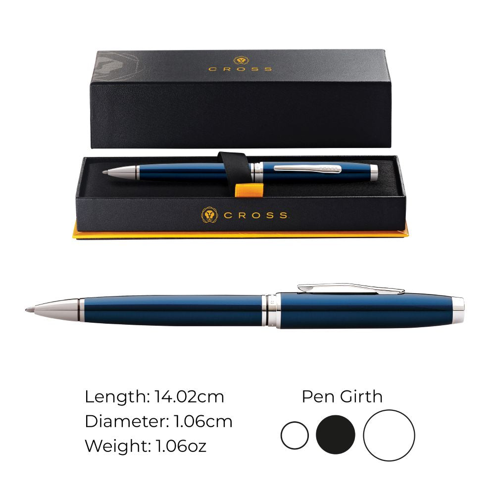 Cross Coventry Blue Lacquer Ballpoint Pen AT0662-9