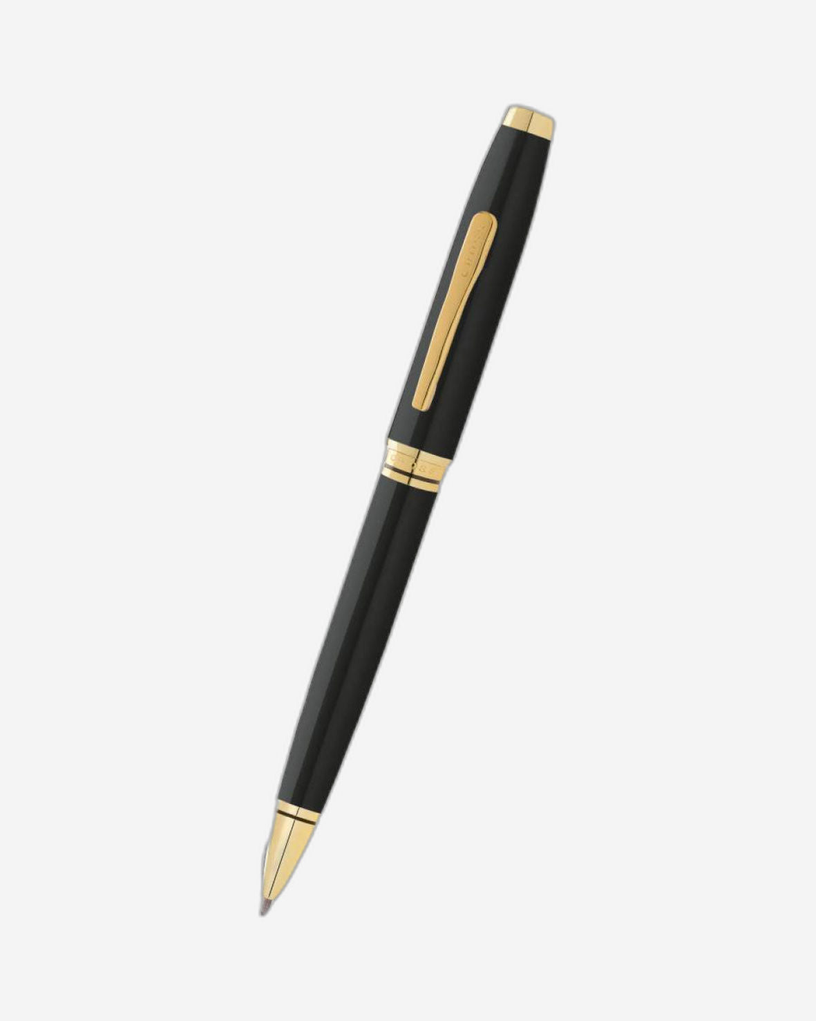 Cross Coventry Black Lacquer With Gold Appointments Ballpoint Pen - AT0662G-11