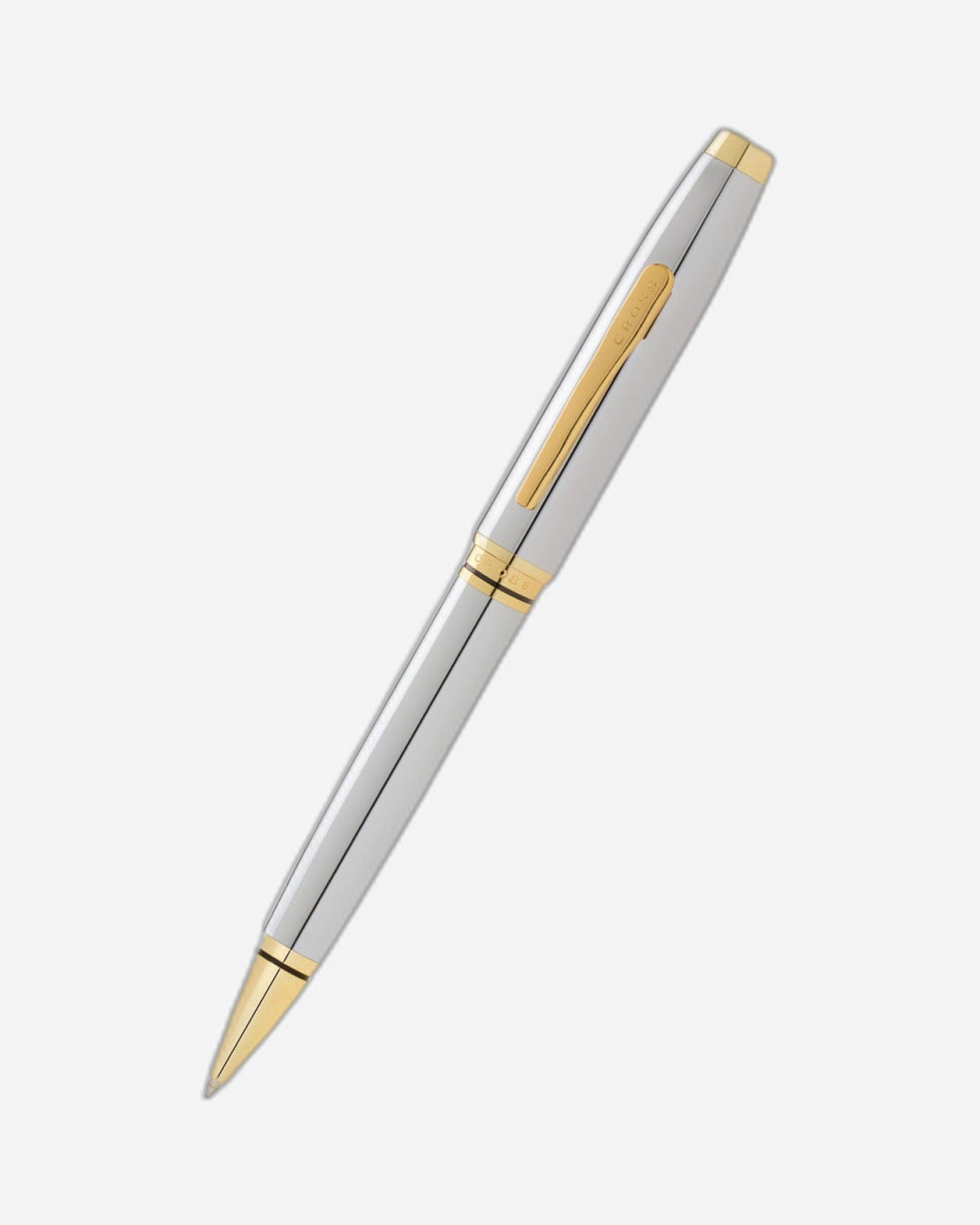 Cross Coventry Lustrous Chrome With Gold Appointments Ballpoint Pen - AT0662-2