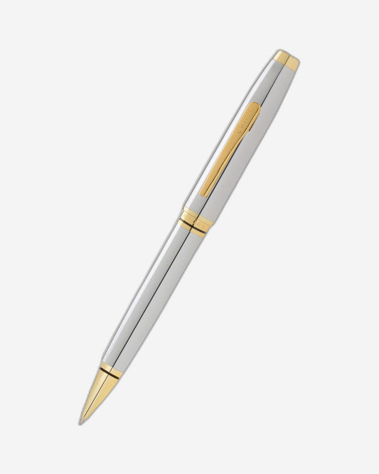 Cross Coventry Lustrous Chrome With Gold Appointments Ballpoint Pen - AT0662-2