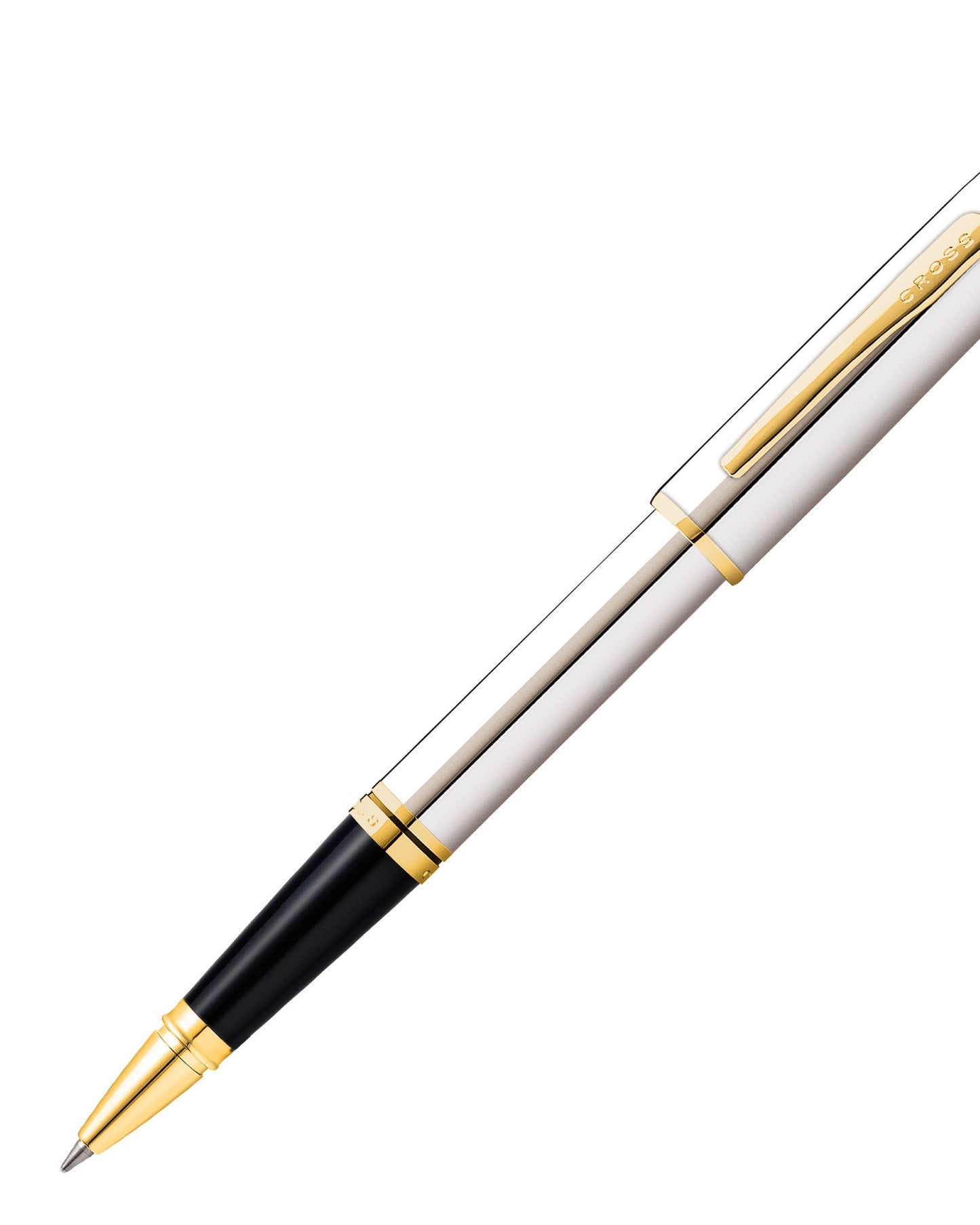 Cross Coventry Polished Chrome With Gold Tone Appointments Rollerball Pen