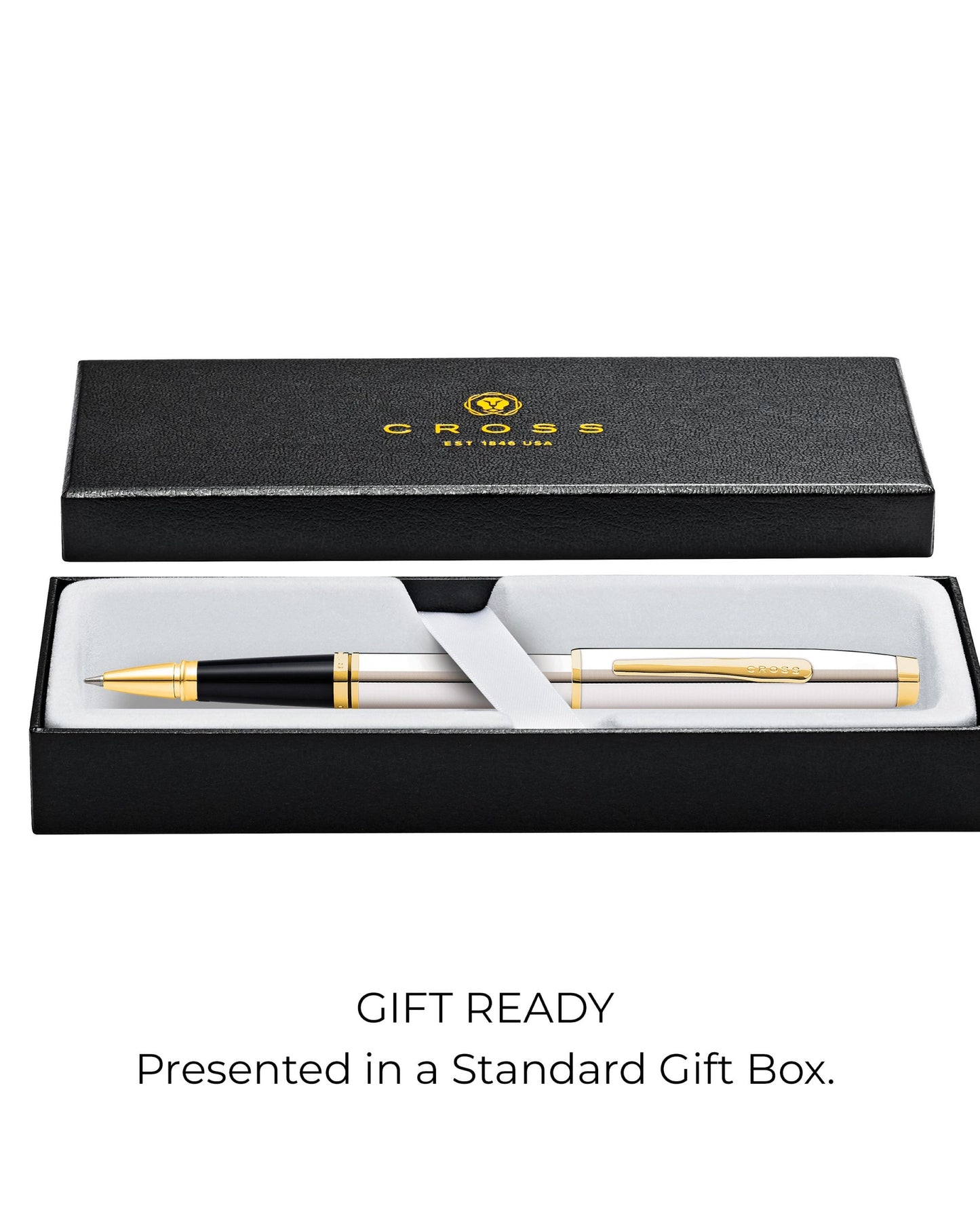 Cross Coventry Polished Chrome With Gold Tone Rollerball Pen