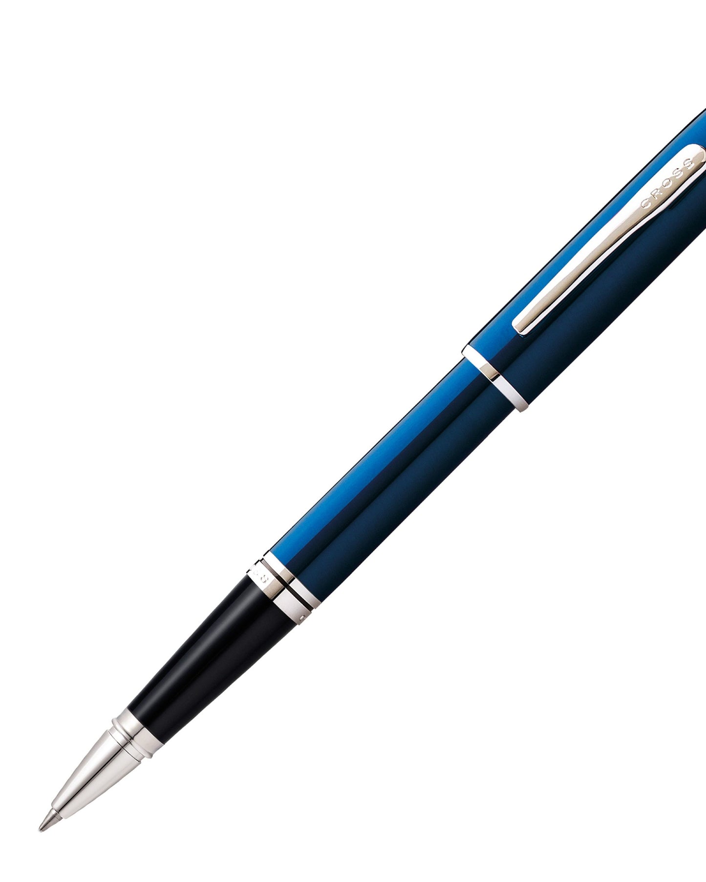 Cross Coventry Blue Lacquer With Polished Chrome Appointments Rollerball Pen