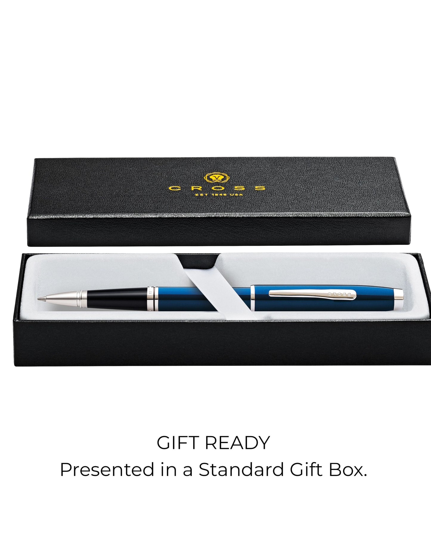 Cross Coventry Blue Lacquer Chrome Appointments Rollerball Pen