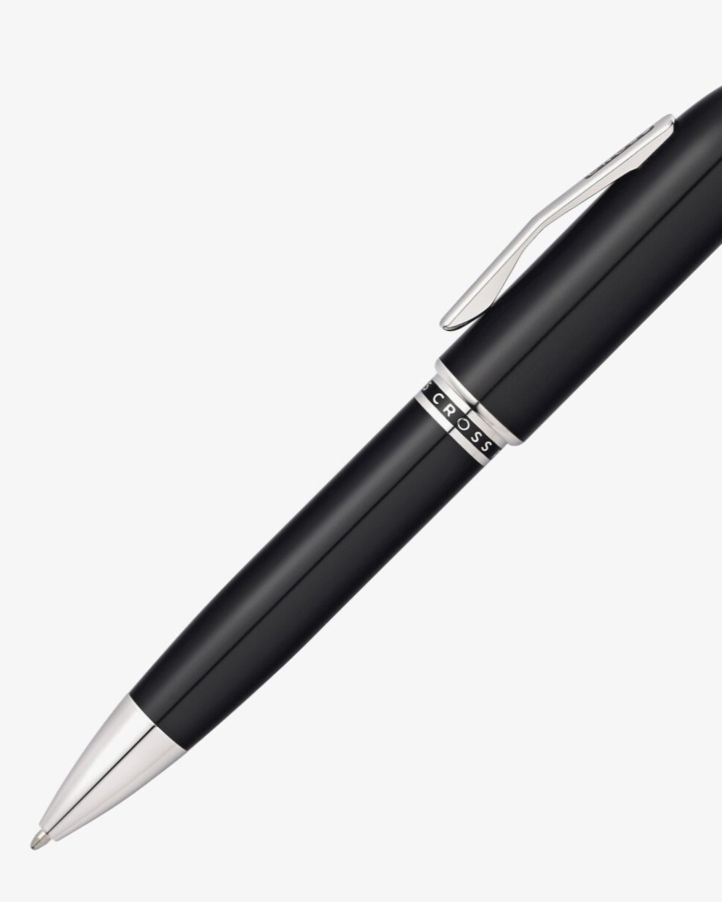 Cross Peerless 125 Obsidian Black Lacquer With Platinum-Plated Appointments Ballpoint Pen