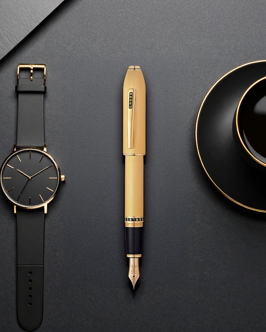 Cross Peerless 23Kt Heavy Gold Plate Fountain Pen