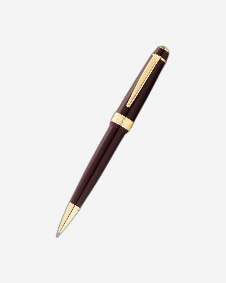 Cross Bailey Light™ Polished Burgundy Resin and Gold Tone Ballpoint Pen AT0742-11