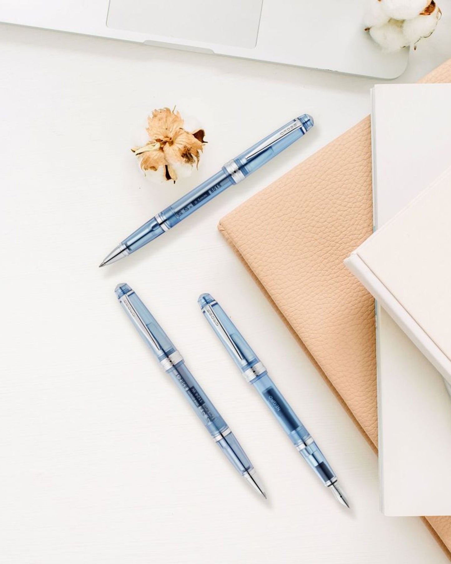 Cross Bailey Light™ Translucent Navy-Blue Resin Ballpoint Pen AT0742-18