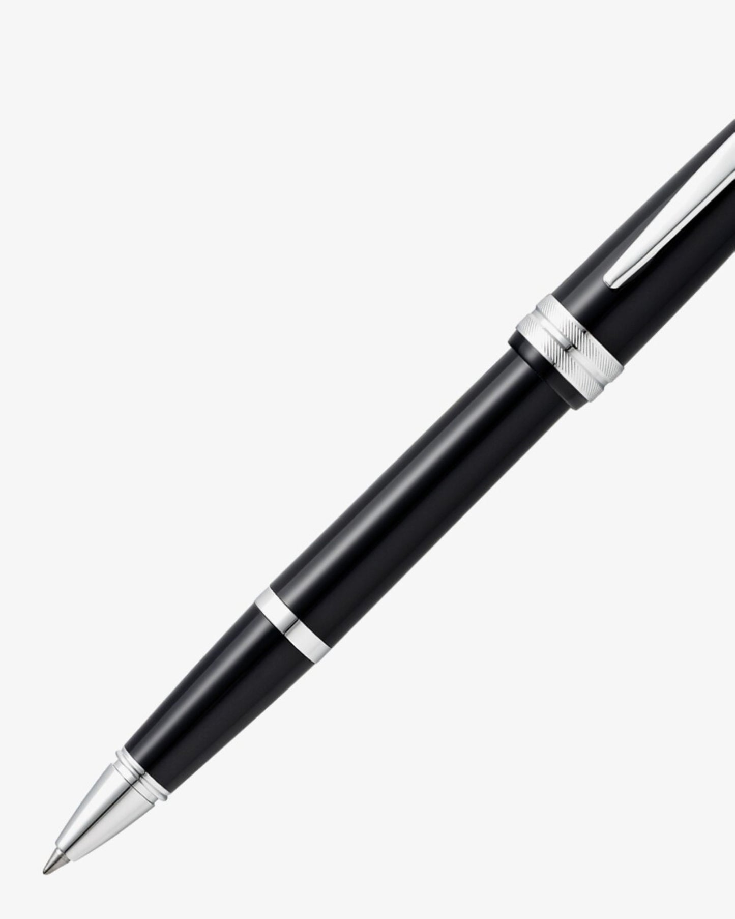 Cross Bailey Light™ Polished Black Resin With Polished Chrome Appointments Fine-Tip Rollerball Pen