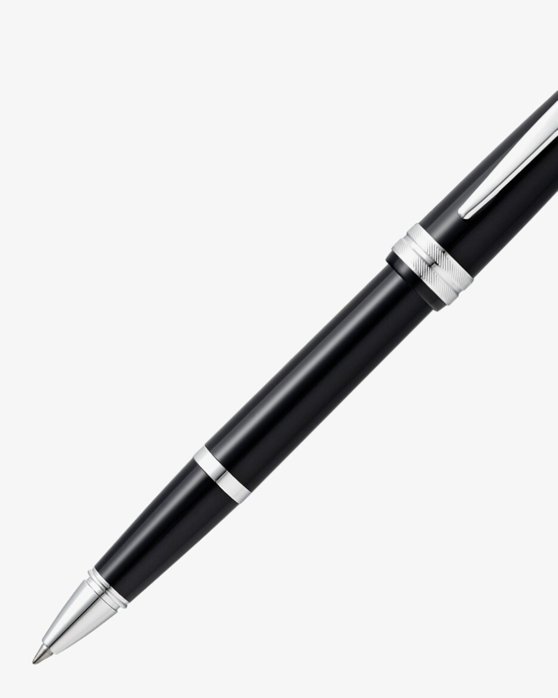 Cross Bailey Light™ Polished Black Resin With Polished Chrome Appointments Fine-Tip Rollerball Pen