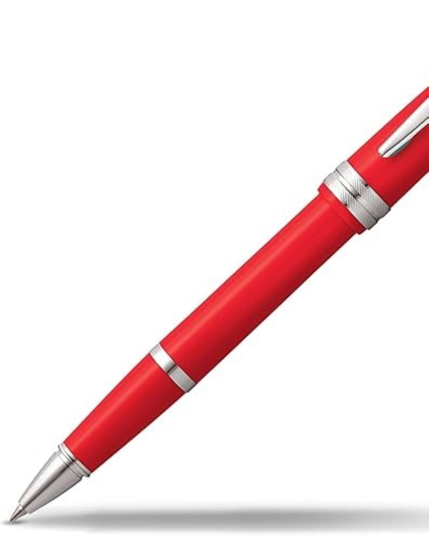 Cross Bailey Light™ Polished Red Resin With Polished Chrome Appointments Fine-Tip Rollerball Pen