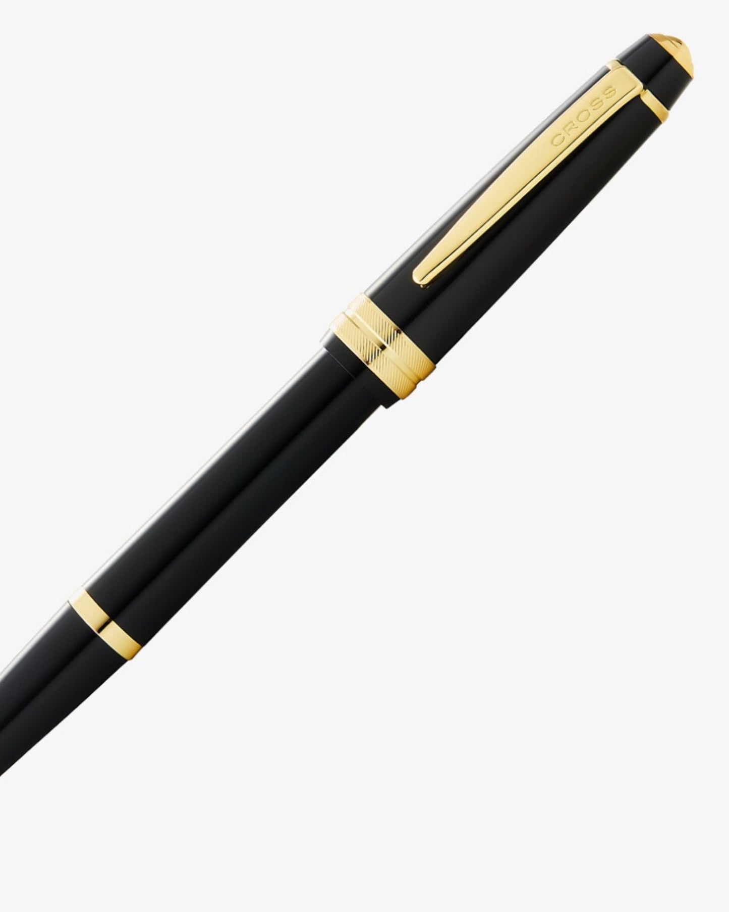Cross Bailey Light™ Polished Black Resin And Gold Tone Fine-Tip Rollerball Pen