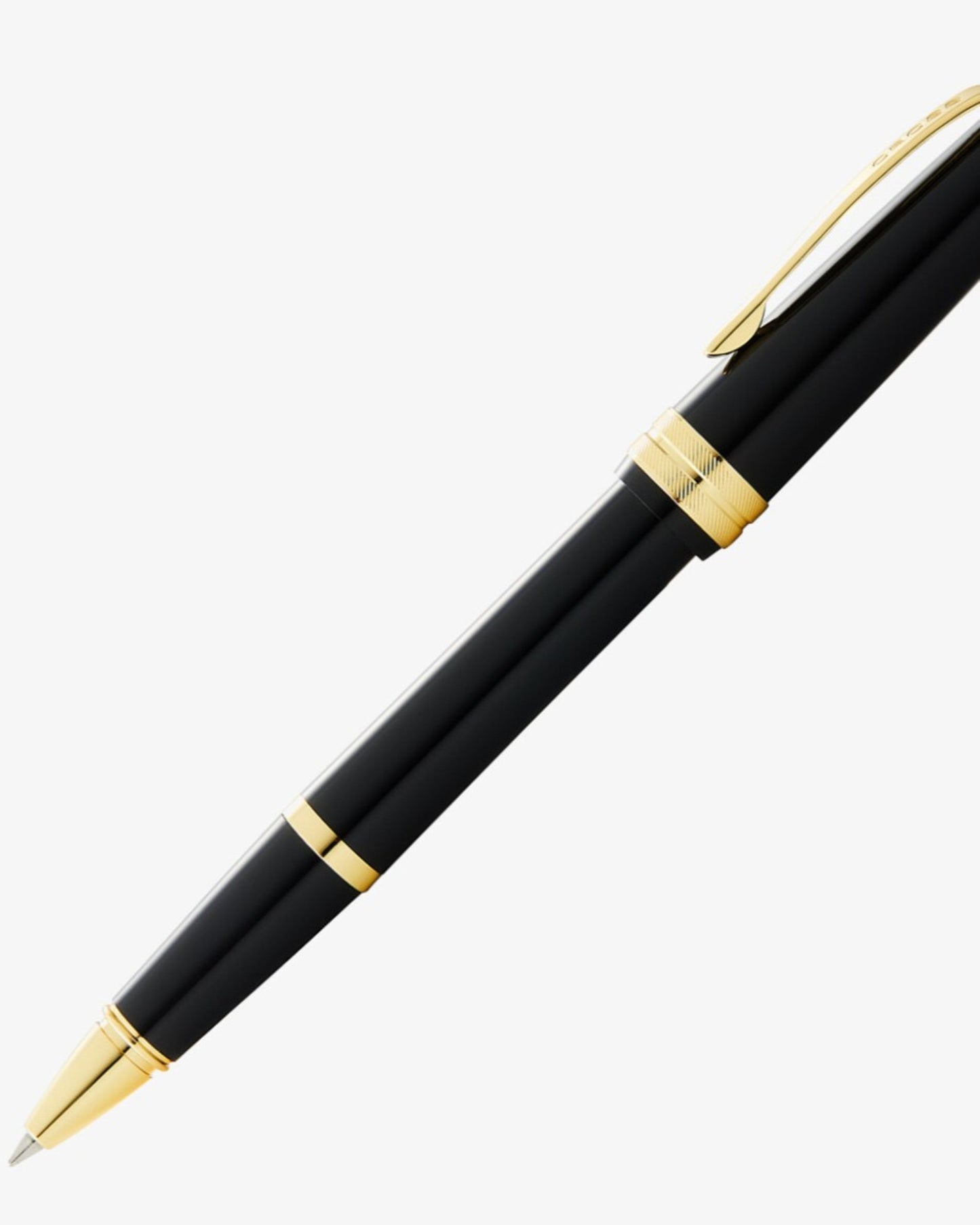 Cross Bailey Light™ Polished Black Resin And Gold Tone Fine-Tip Rollerball Pen 