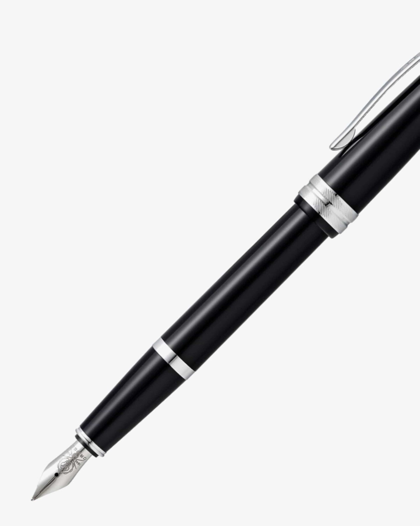 Cross Bailey Light™ Polished Black Resin Medium Nib Fountain Pen