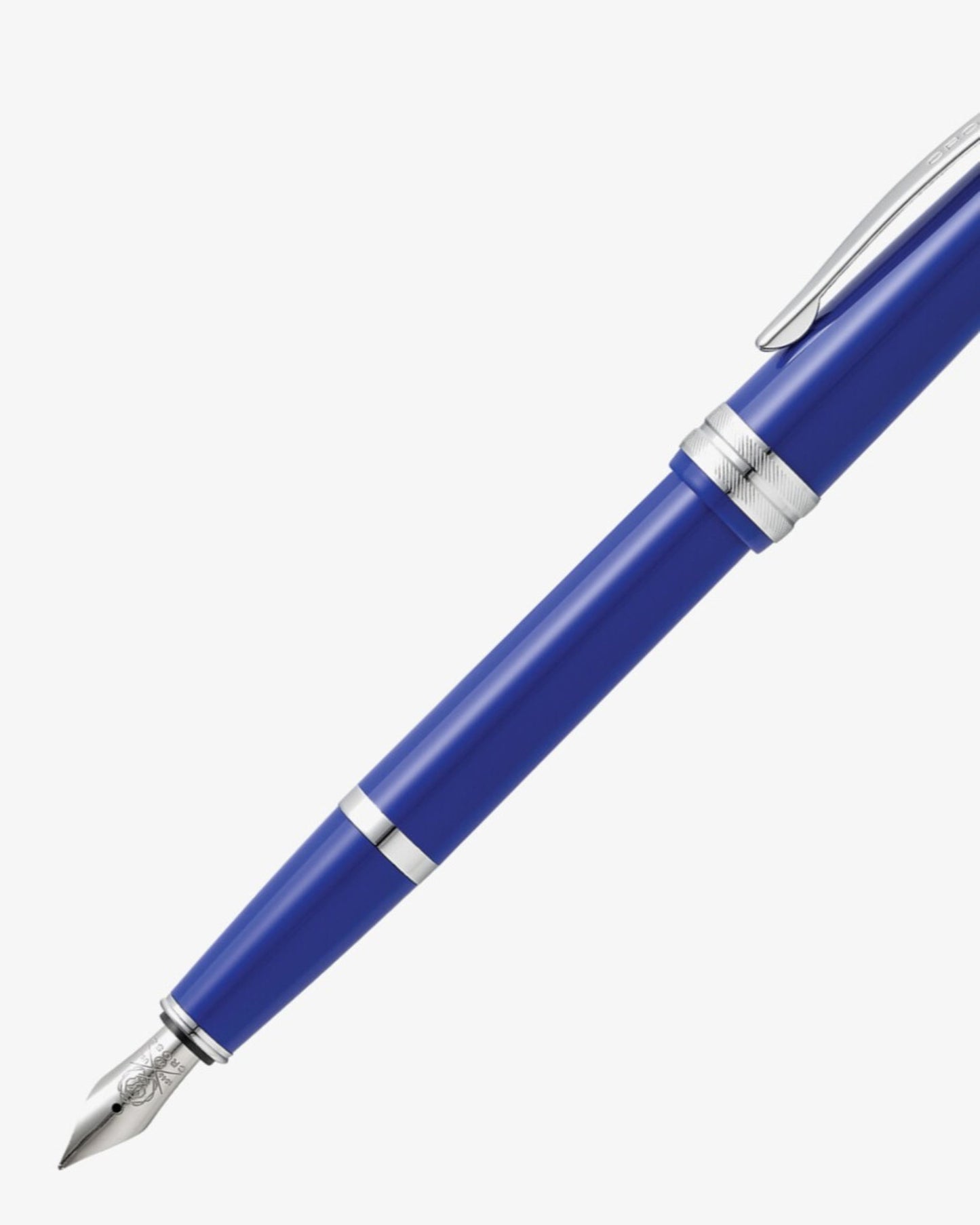Cross Bailey Light™ Polished Blue Resin Medium Nib Fountain Pen