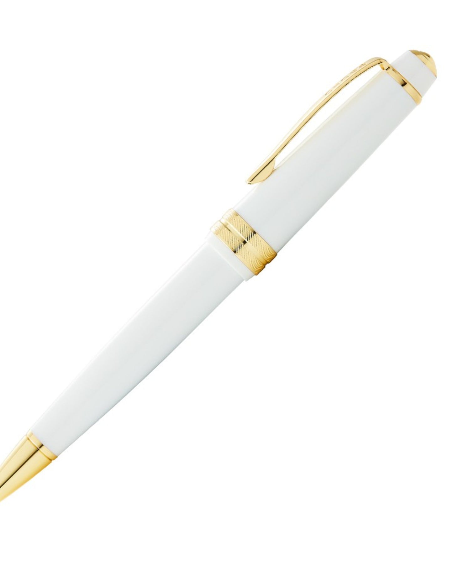 Cross Bailey Light™ Polished White Resin And Gold Tone Fine-Tip Ballpoint Pen