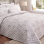 Christy Ambroise Oyster Bedspread & Pillowcase Cream/Silver