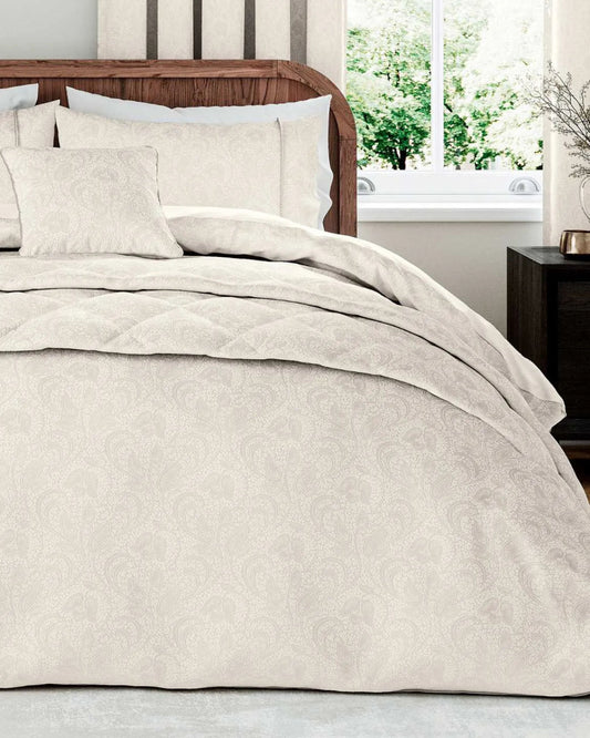 Bedeck of Belfast "Ashleigh" Duvet Cover and Oxford Pillowcase in Cashmere