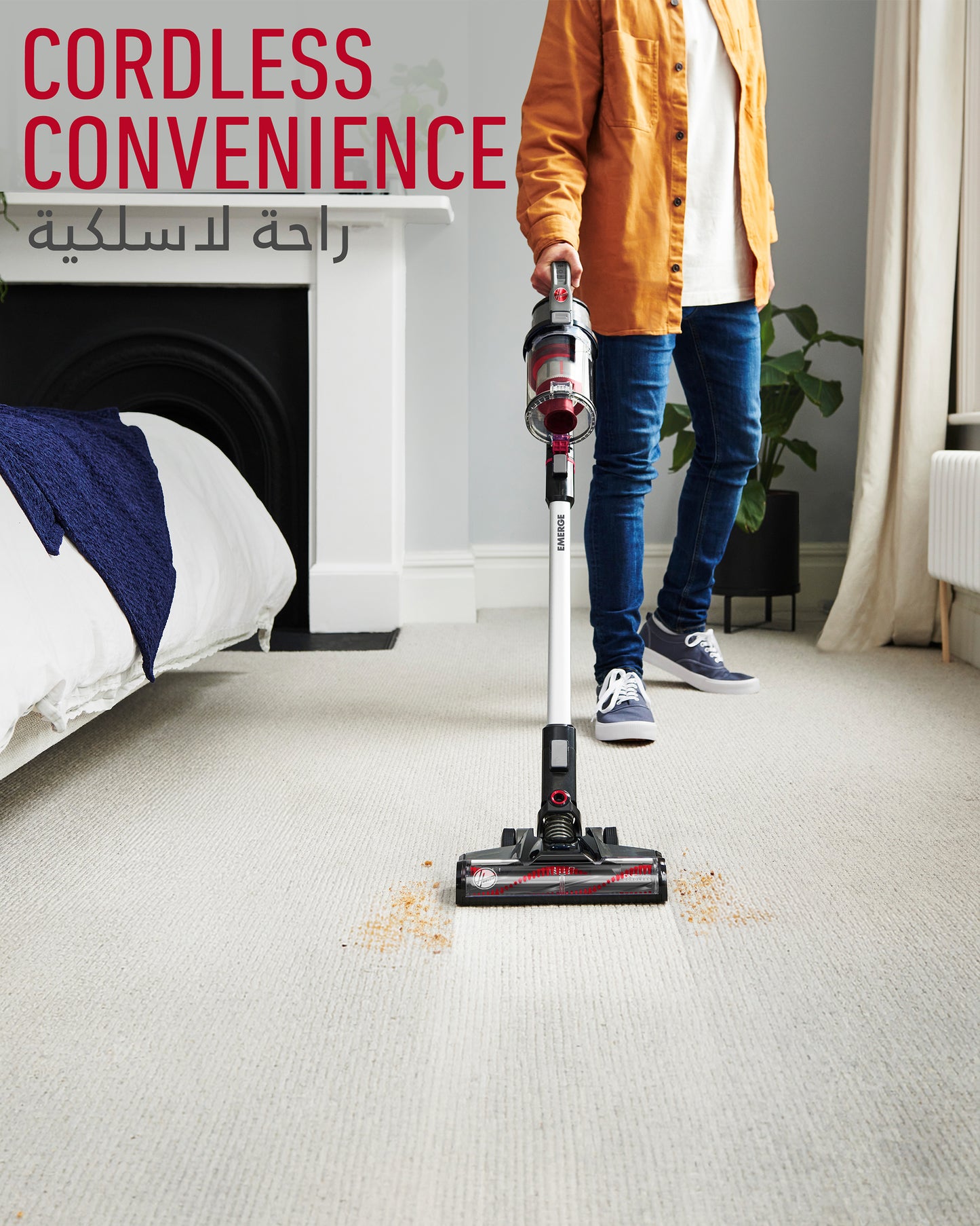 Hoover Emerge Cordless Stick Vacuum Cleaner 40 Min Runtime