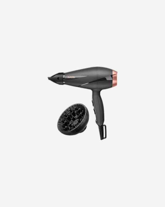 BaByliss Paris Hair Dryer, Salon-grade Motor With 2100w & Ionic Frizz-control, 6mm Ultra-slim Concentrator Nozzle With Lockable Cold Shot, Italian-made For Lasting Performance, 6709DSDE (Black)