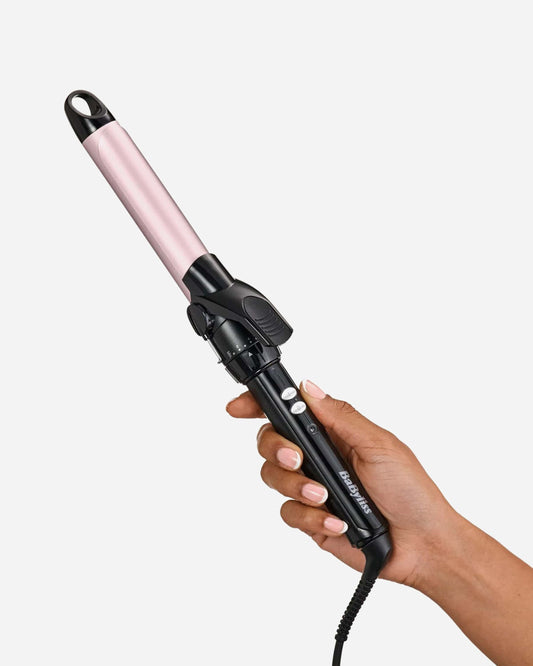 BaByliss Sublim Touch Pro Curling Iron, 25mm, Black/Pink – C325SDE (ESMA Certified)