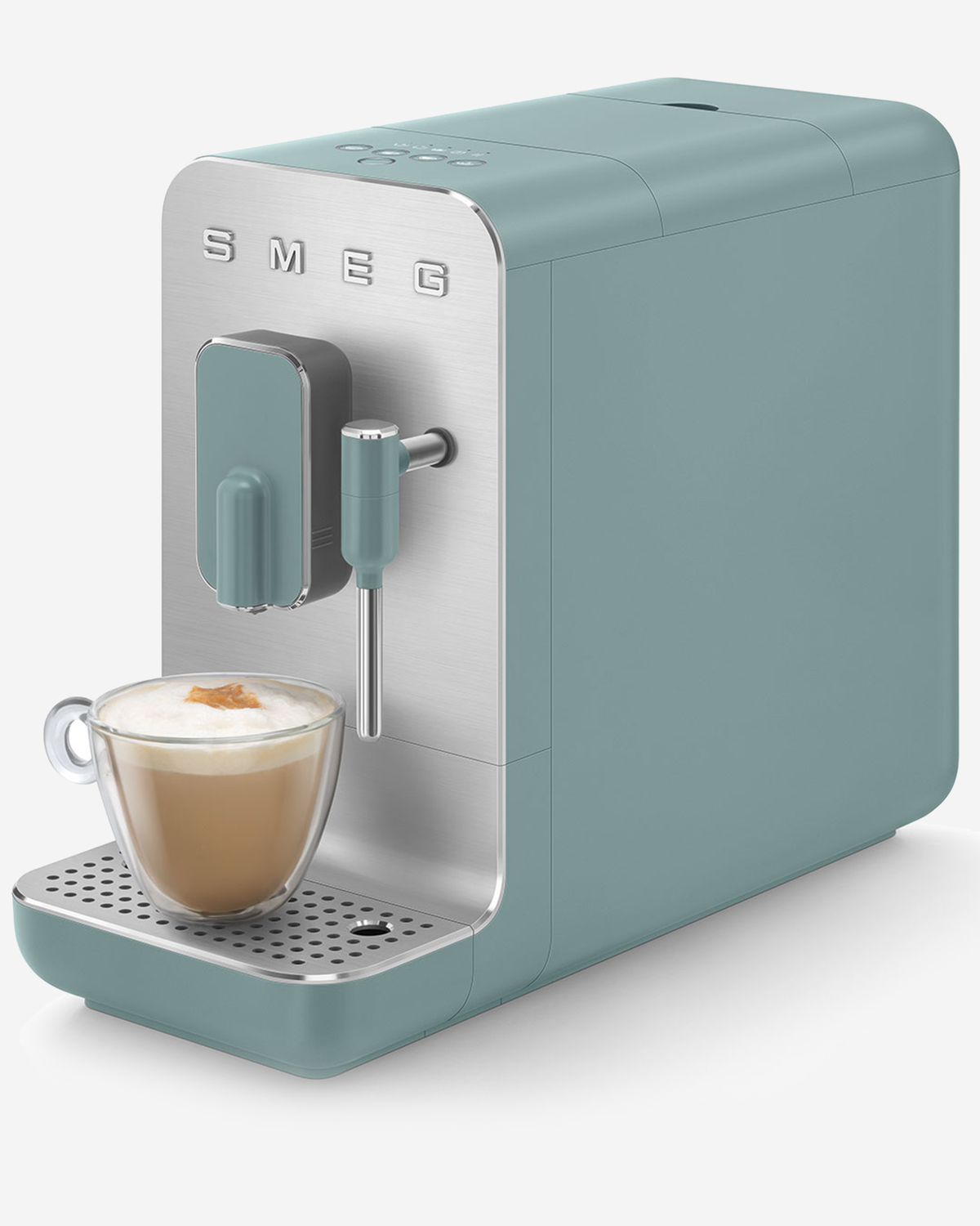 SMEG Bean to Cup Coffee Machine Emerald Green Matt Medium - BCC12EGMUK