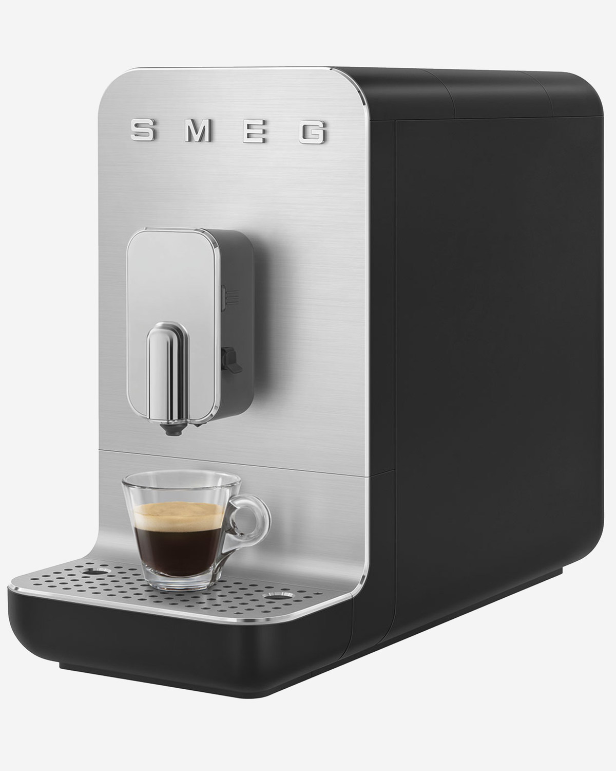 SMEG BCC Coffee Machine with Milk System Black Matt Medium - BCC13BLMUK