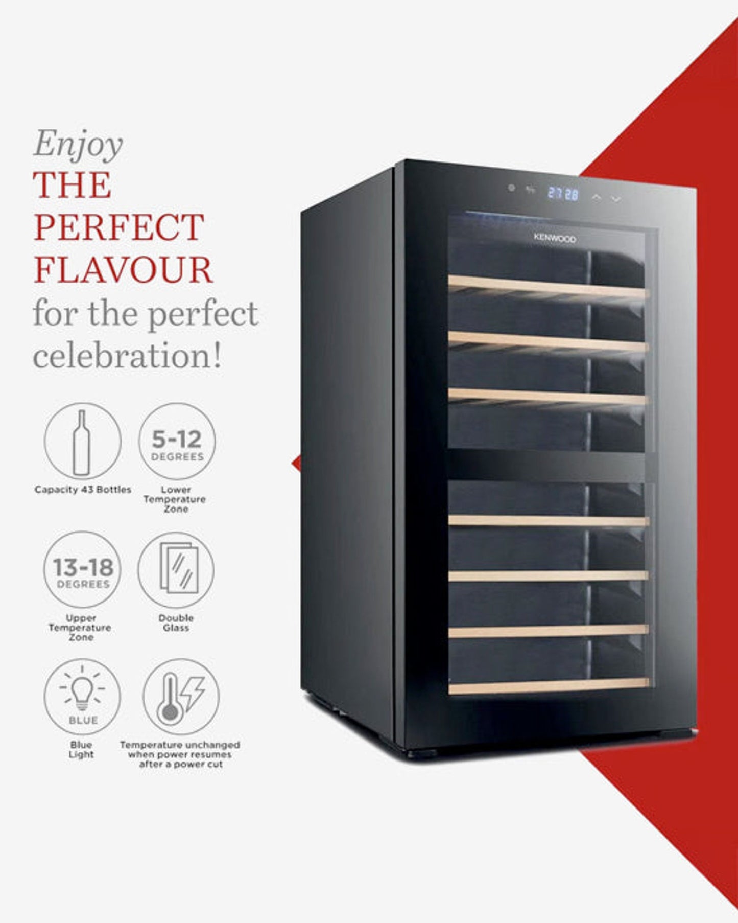 Kenwood 43-Bottle Beverage Cooler