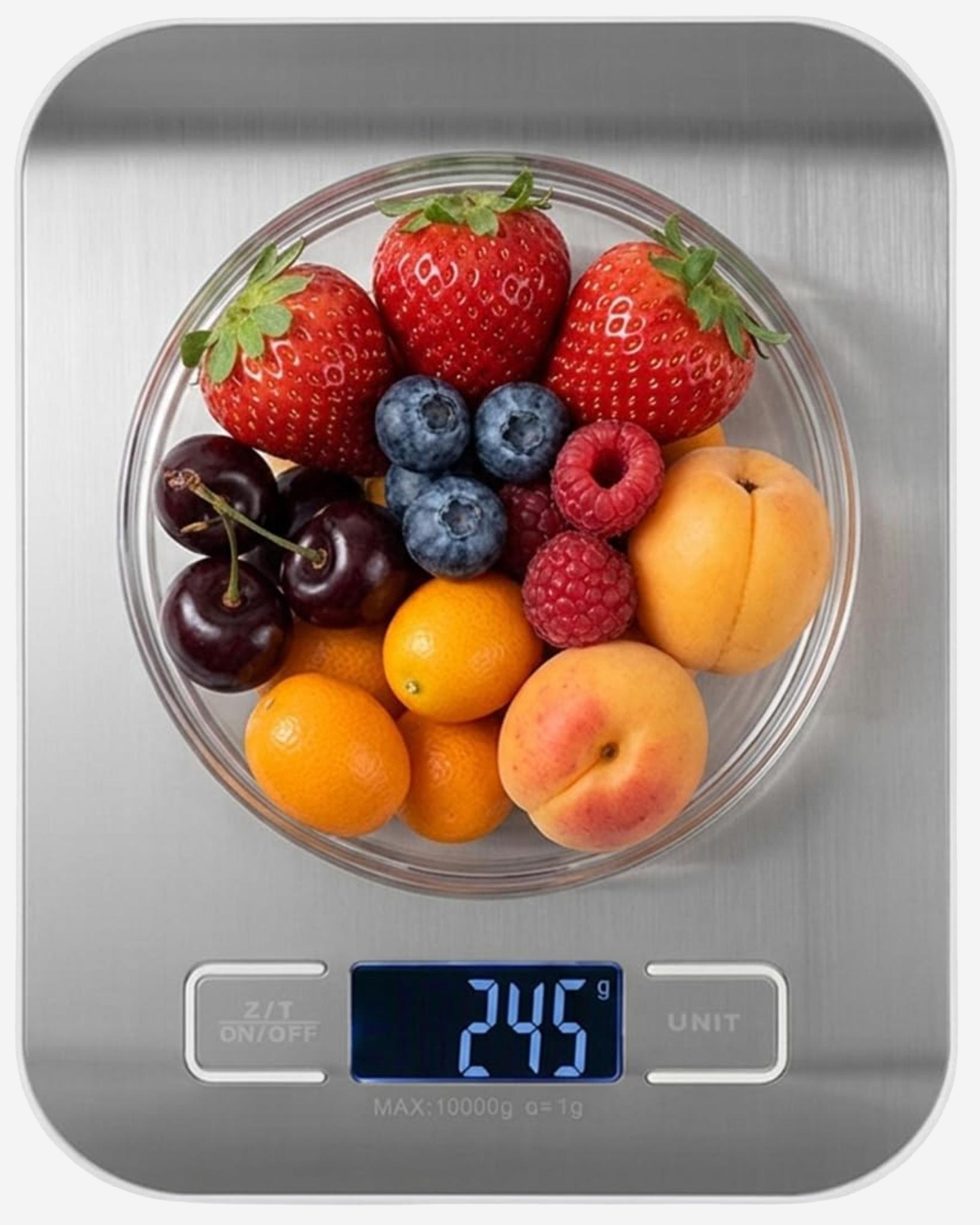 Cuisine Art Digital Kitchen Scale Stainless Steel Silver