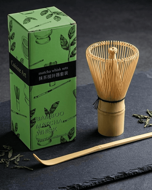 Cuisine Art Bamboo Matcha Whisk Set 2 pcs