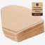 Cuisine Art Coffee Filter Papers 100 pcs Unbleached V60 Beige