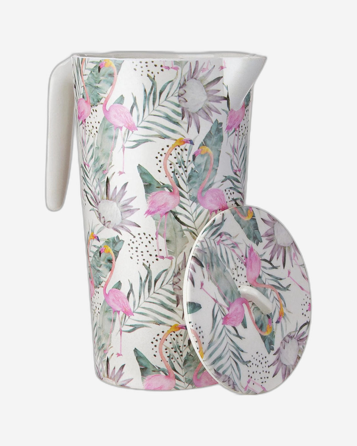 Cuisine Art – FLORENCE - Eco-Friendly Water Pitcher with Pour Spout and Lid Bamboo Fibers Water Carafes Hot Cold Beverage Jug Iced Tea Juice Carafes for Water Juice Iced Tea - 1.45L