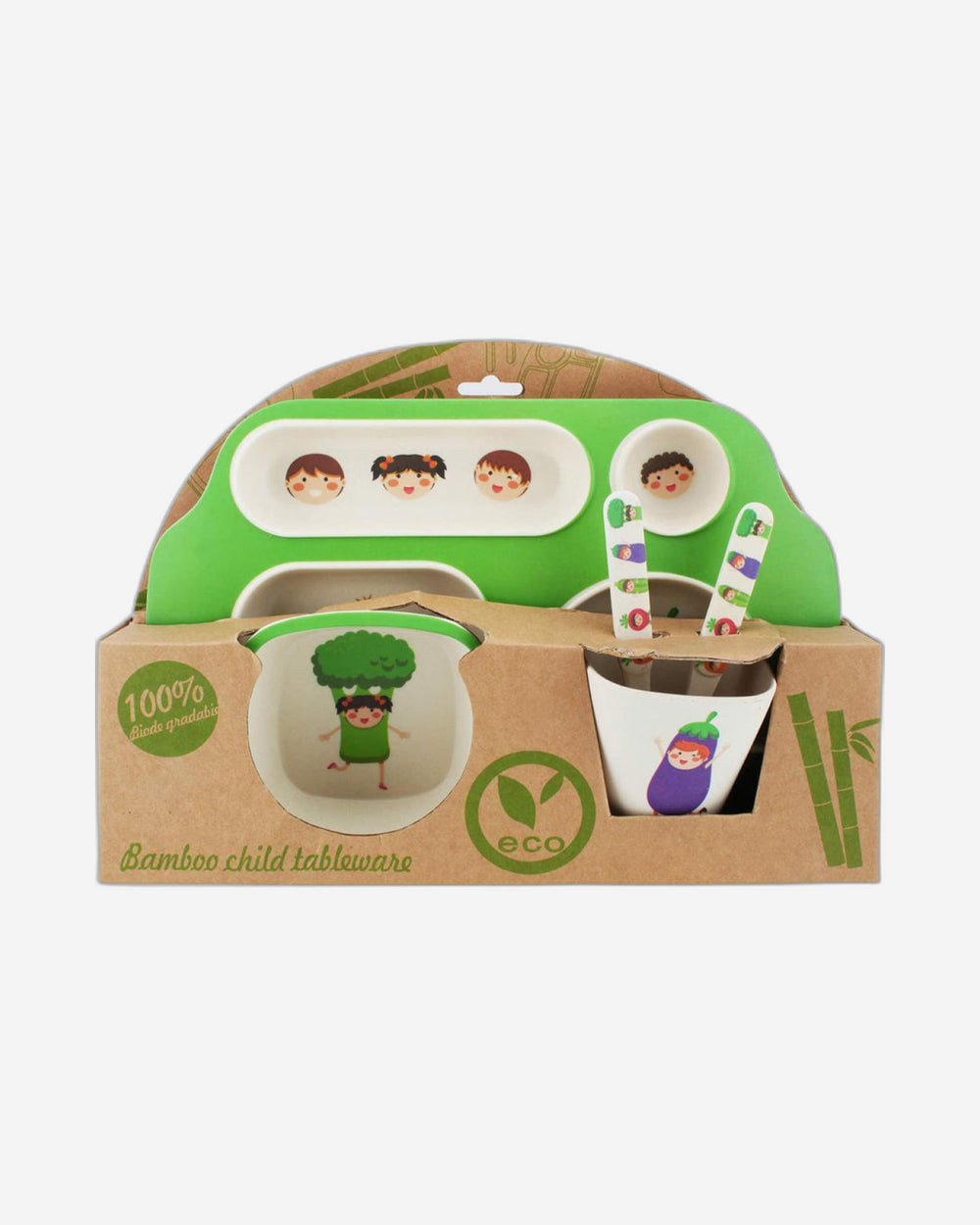 Cuisine Art Kids Dinnerware Set Bamboo Fiber