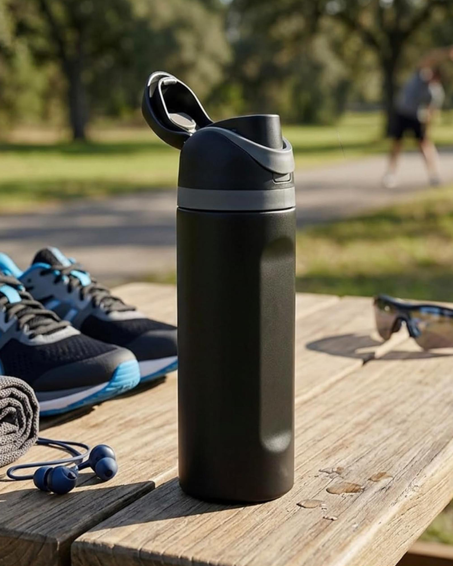 Cuisine Art Stainless Steel Water Bottle 560 ml Black