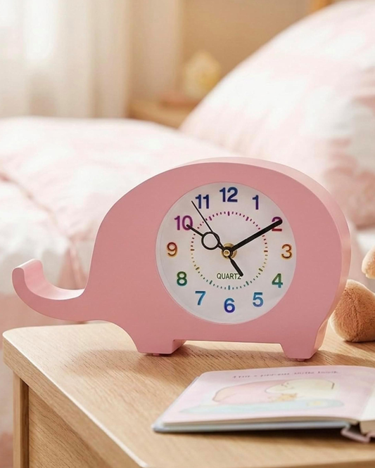 Cuisine Art Dinosaur Clock Pink