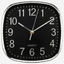 Cuisine Art Square Wall Clock 20 cm Black