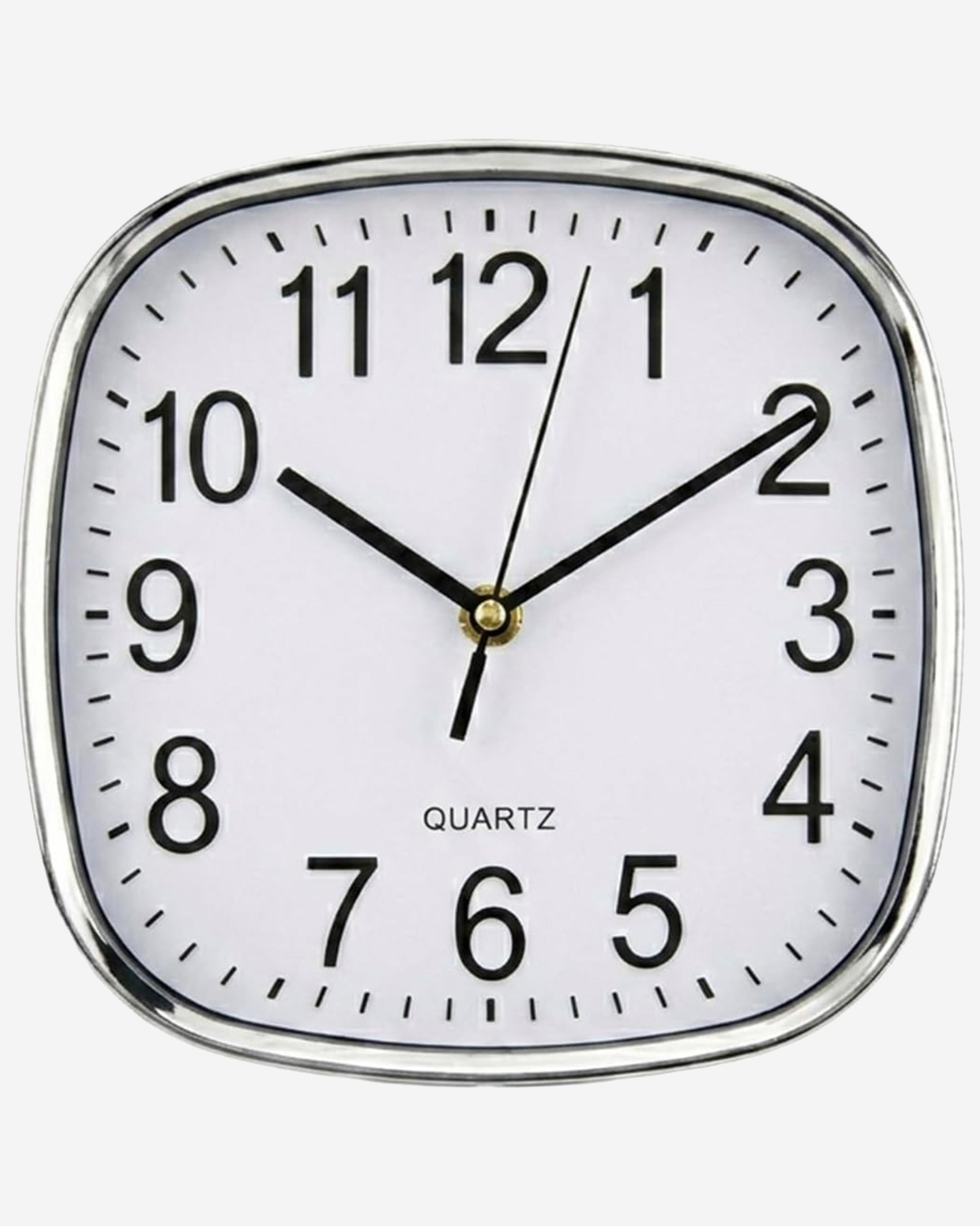 Cuisine Art Square Wall Clock 20 cm White