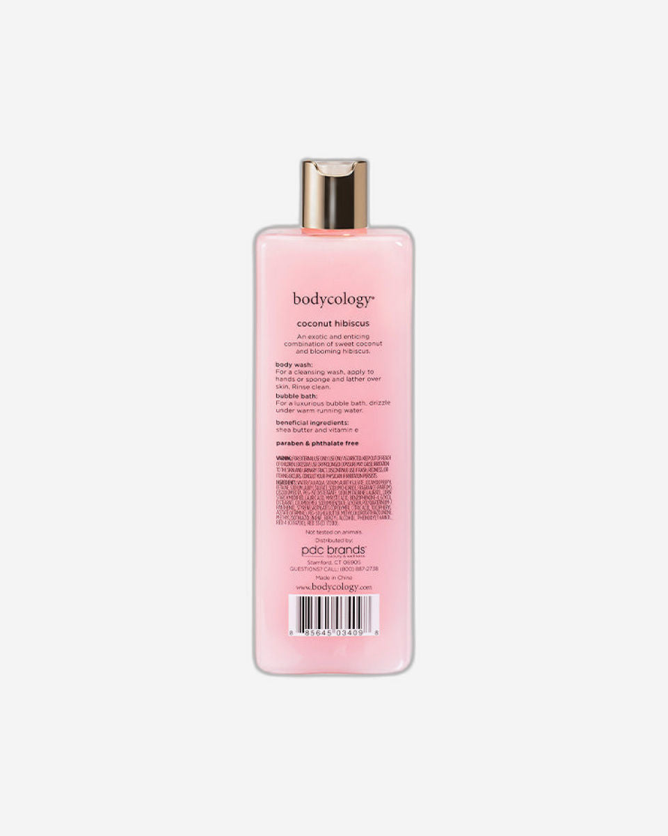 Bodycology Coconut Hibiscus Moisturizing Body Wash Shower Gel 473ml