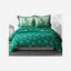 United Colors of Benetton Safari 210 TC King Bedsheet with 2 Pillow covers Forest Green