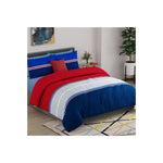 United Colors of Benetton Safari 144 TC King Bedsheet with 2 Pillow covers Blue Red