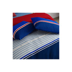 United Colors of Benetton Safari 144 TC King Bedsheet with 2 Pillow covers Blue Red