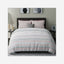 United Colors of Benetton Boutique 300 TC Super King Bedsheet with 2 Pillow covers Blush Grey