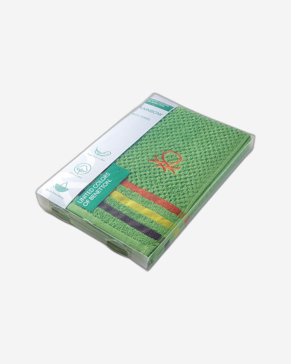 United Colors of Benetton Rainbow Greenery Bath Towel 450 GSM