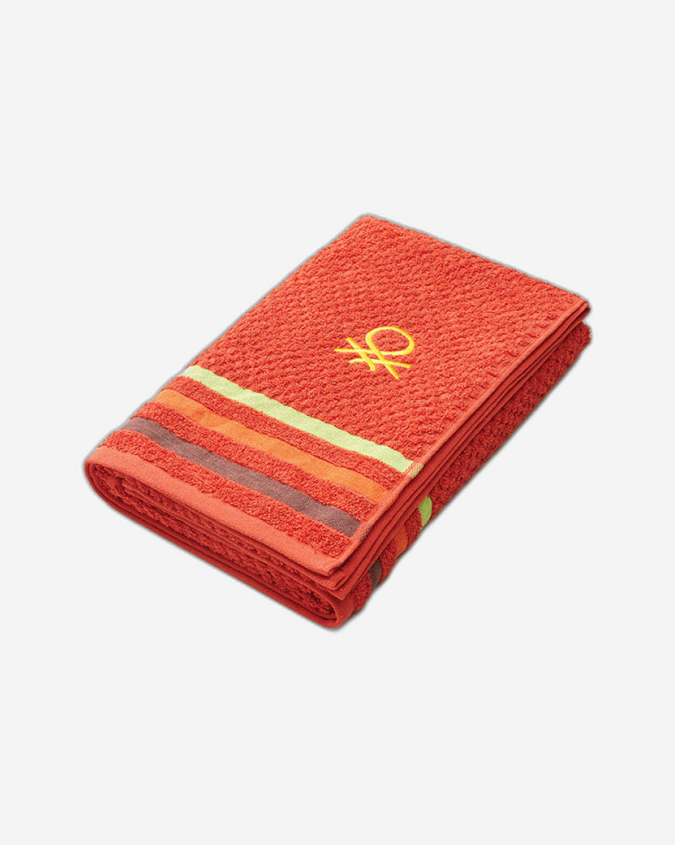 United Colors of Benetton Rainbow  Scarlet Red Bath Towel 450 GSM